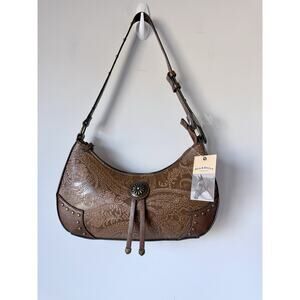 NWT Rein and Bridle Brown Faux Leather Women's Purse Western Bag. 12x5x2 Size